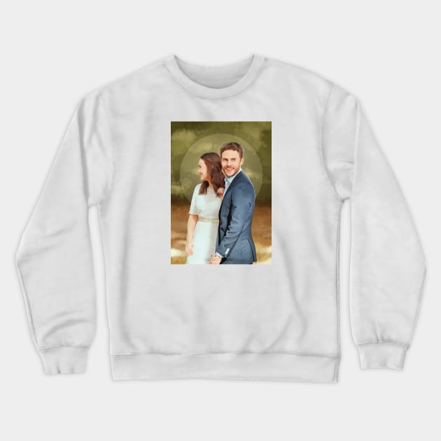 Fitzsimmons - Wedding Portrait Crewneck Sweatshirt by eclecticmuse